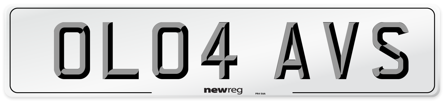 OL04 AVS Number Plate from New Reg